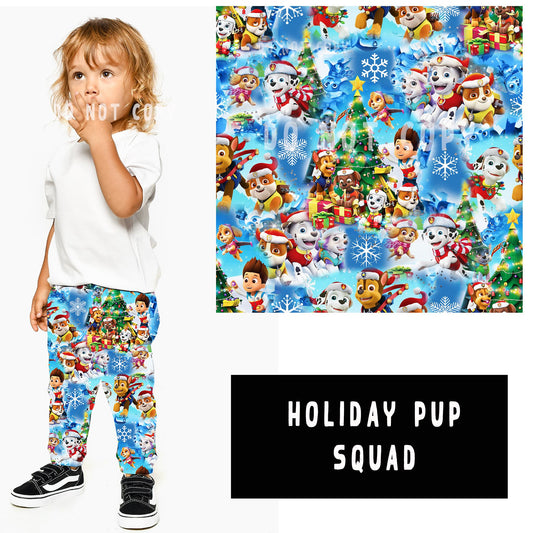 XMAS IN JULY RUN-HOLIDAY PUP SQUAD KIDS LEGGINGS/JOGGERS - Like A Duchess