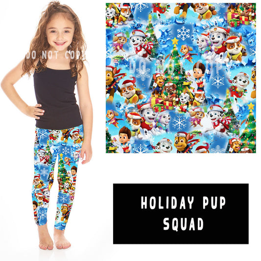 XMAS IN JULY RUN-HOLIDAY PUP SQUAD KIDS LEGGINGS/JOGGERS - Like A Duchess
