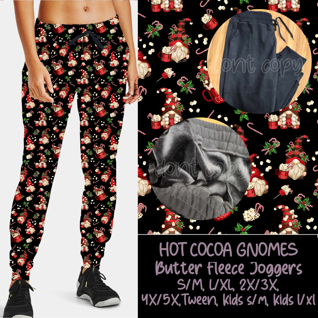 HOT COCOA GNOMES - BUTTER FLEECE LINED UNISEX JOGGERS - Like A Duchess