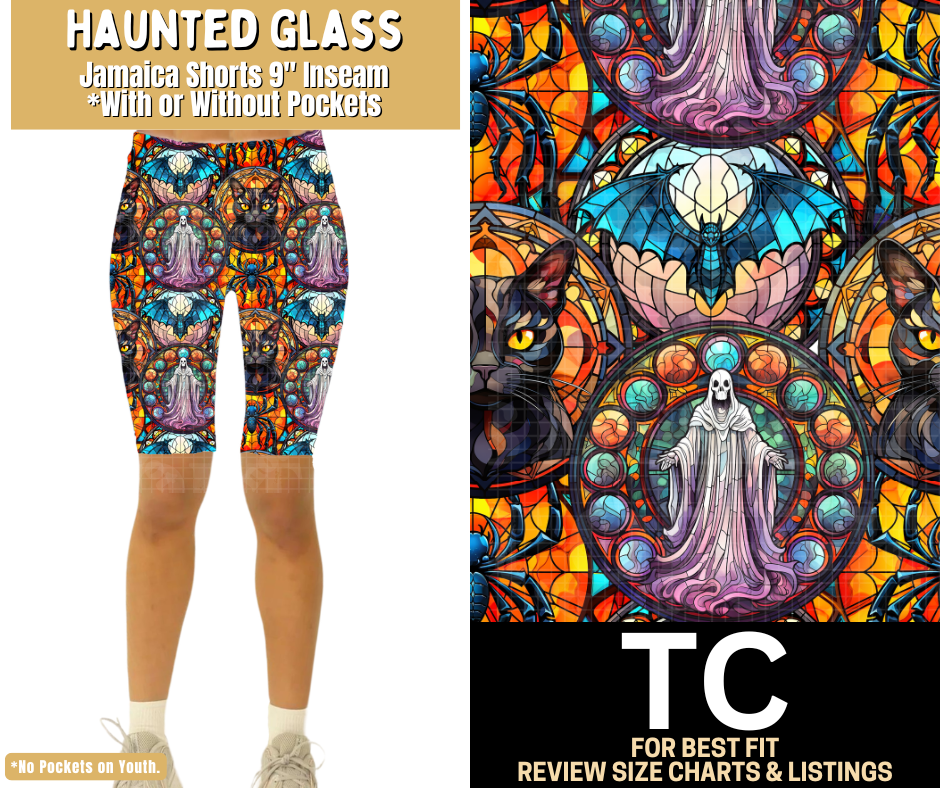 Haunted Glass Jamaica Shorts w/ Pockets - Like A Duchess