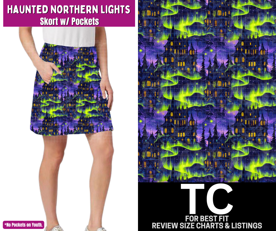 Haunted Northern Lights Skort - Like A Duchess
