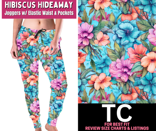 Hibiscus Hideaway Joggers - Like A Duchess