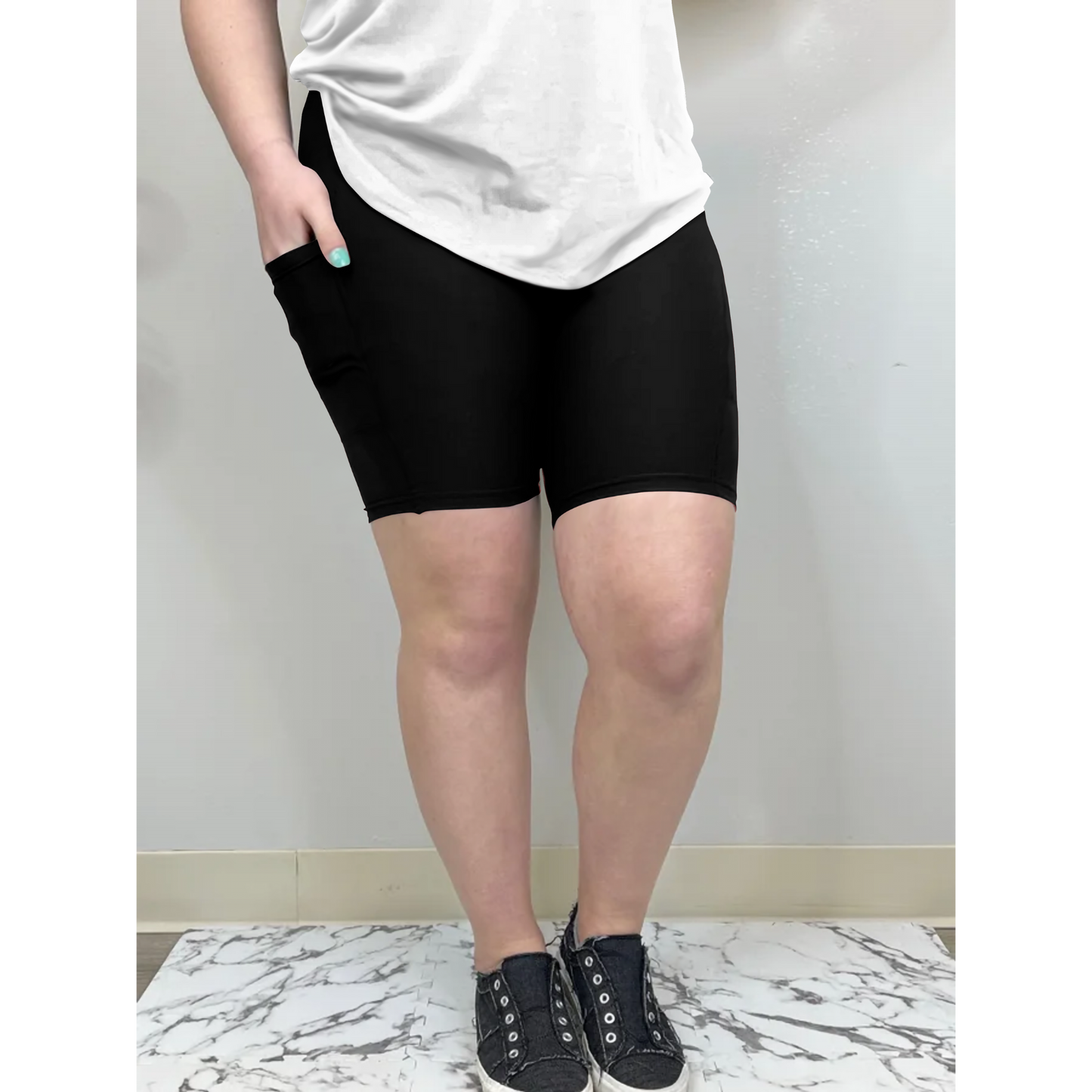 Black Biker Shorts w/ Pockets * RTS - Like A Duchess