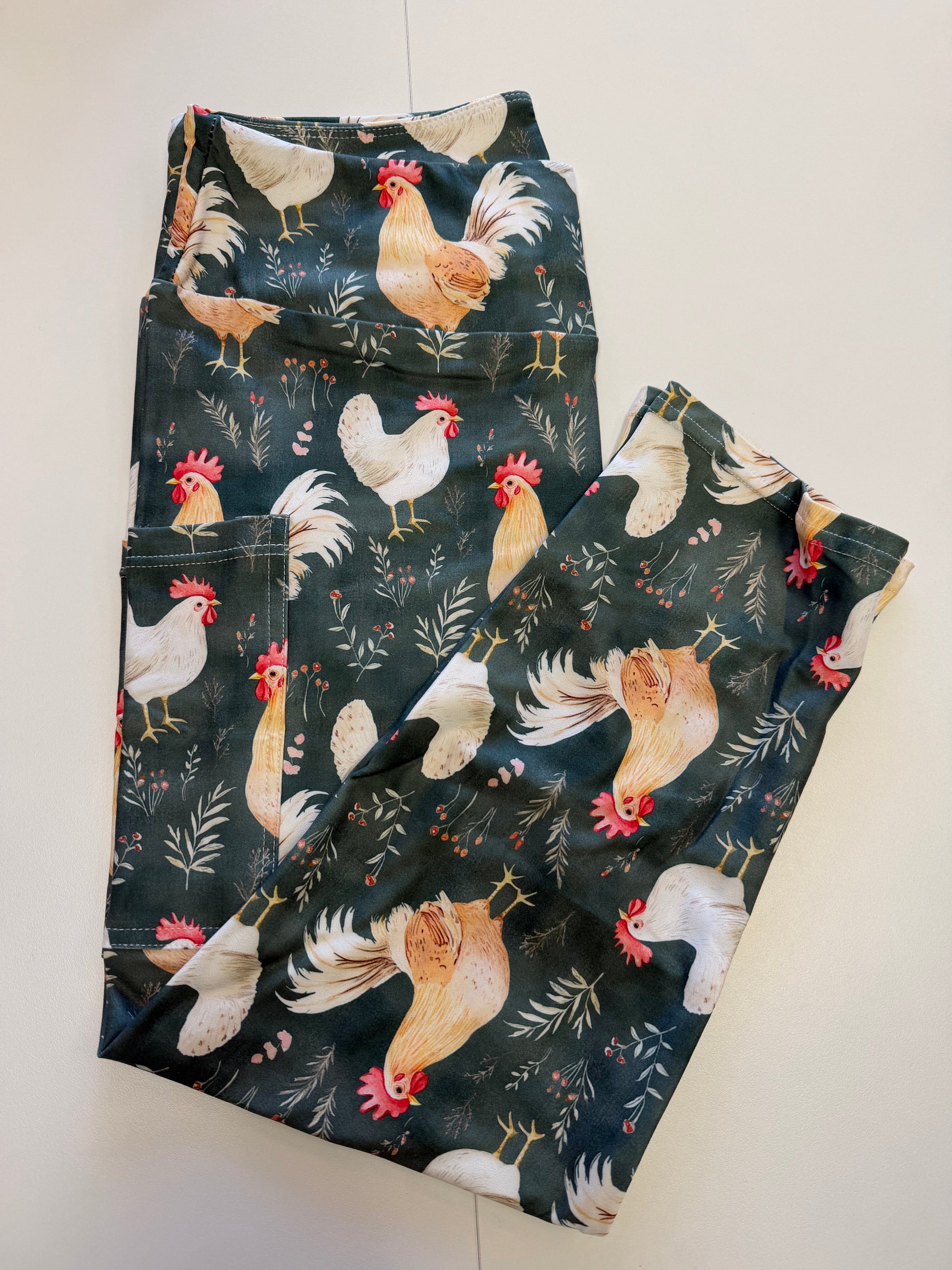 Crazy Chickens Capri w/ Pockets *RTS - Like A Duchess