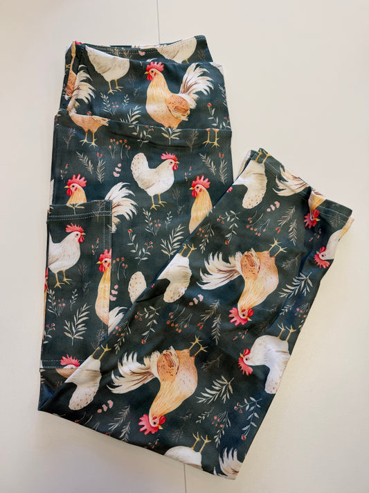 Crazy Chickens Capri w/ Pockets *RTS - Like A Duchess