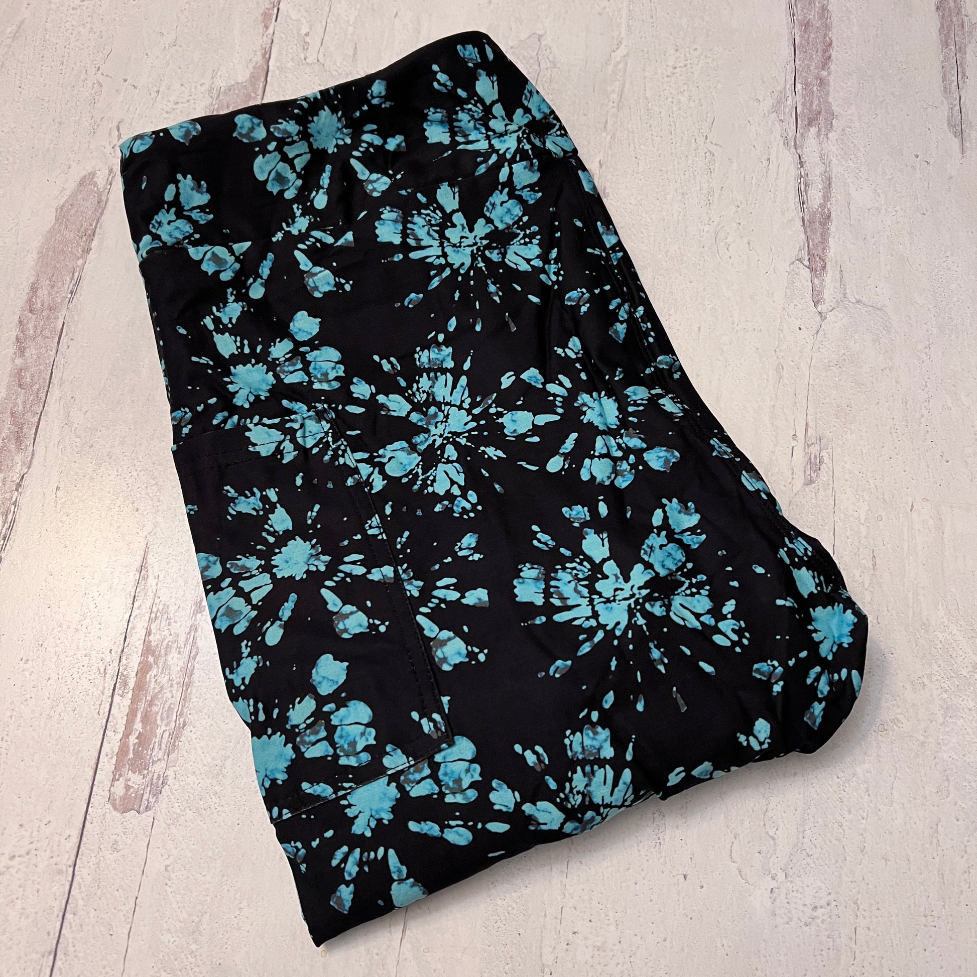 Tie Dye Turquoise - Leggings with Pockets - Like A Duchess
