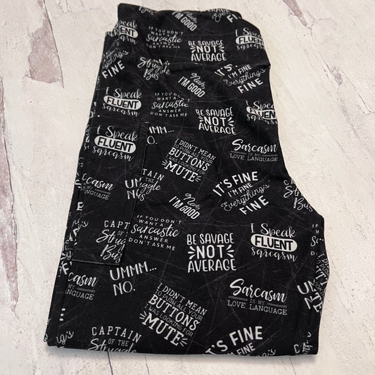 Sarcasm - Leggings with Pockets