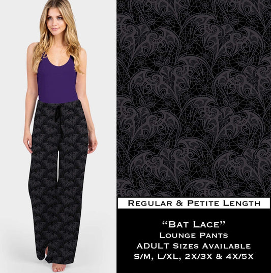 Bat Lace - Lounge Pants - Like A Duchess