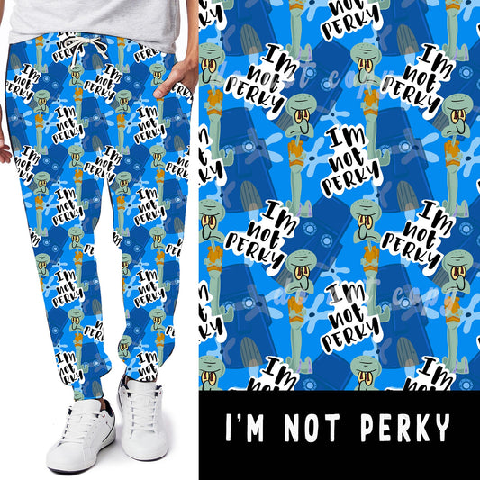 90'S TOON RUN- I'M NOT PERKY LEGGINGS/JOGGERS - Like A Duchess