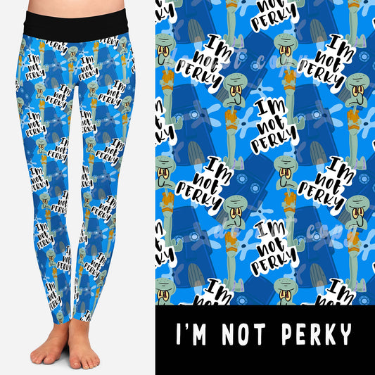 90'S TOON RUN- I'M NOT PERKY LEGGINGS/JOGGERS - Like A Duchess
