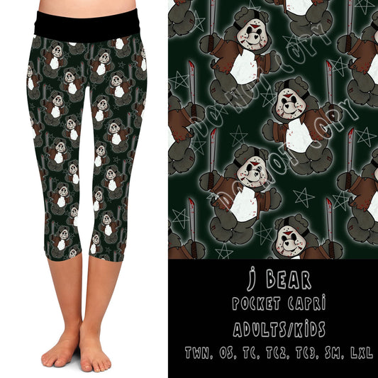 BEARY SCARY RUN- J BEAR-LEGGINGS/CAPRI/JOGGER/JOGGER CAPRI - Like A Duchess