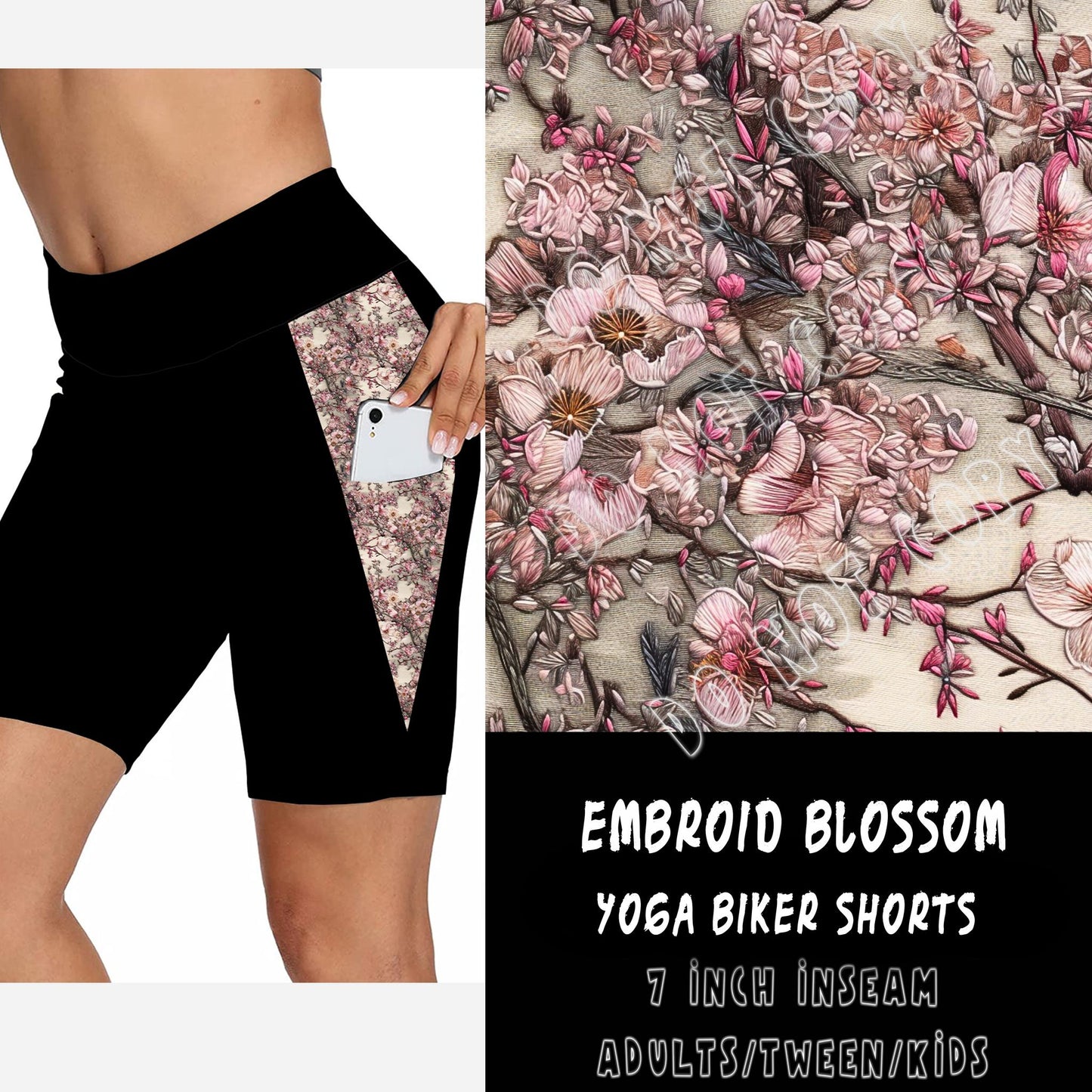 PPO 3 RUN-EMBROID BLOSSOM-SHORTS - Like A Duchess