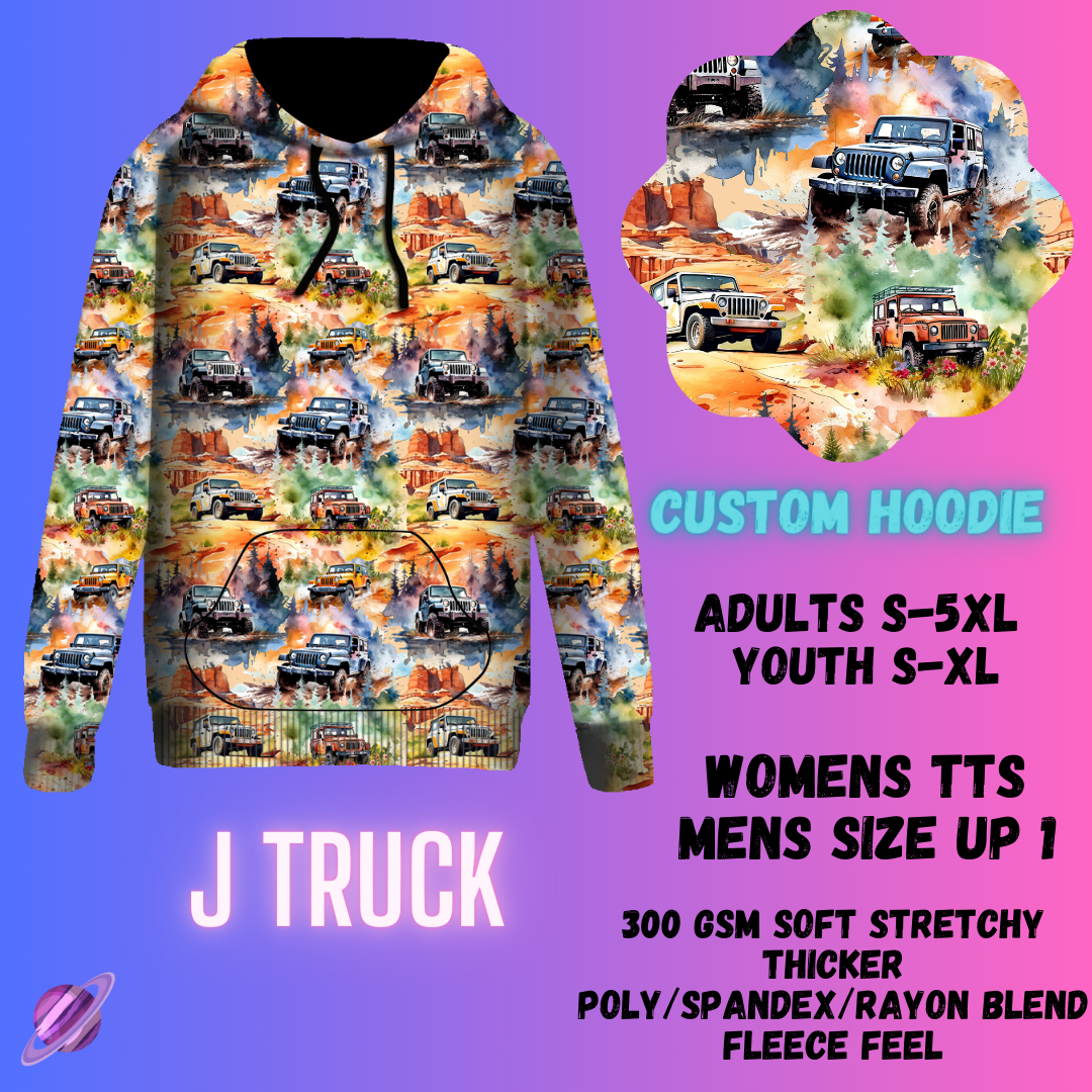PULLOVER HOODIE RUN 1-J TRUCK - Like A Duchess