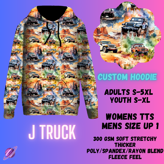 PULLOVER HOODIE RUN 1-J TRUCK - Like A Duchess