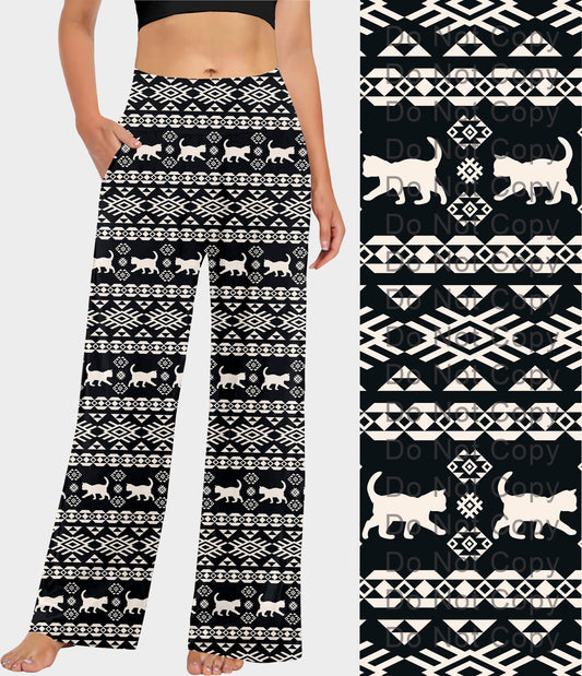 RTS - Kitty Cat Pattern Lounge Pants - Like A Duchess