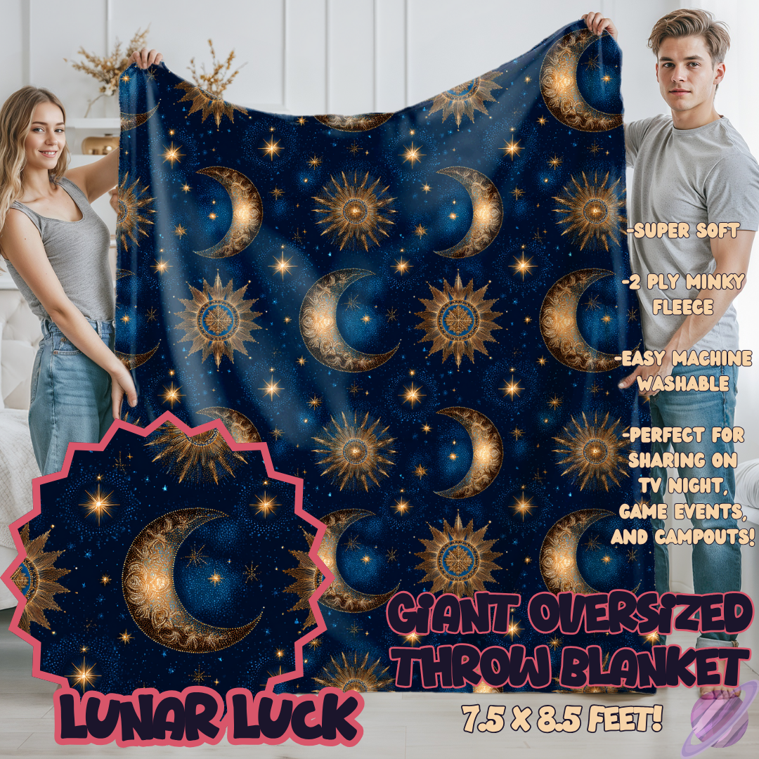 LUNAR LUCK- OVERSIZED THROW BLANKET