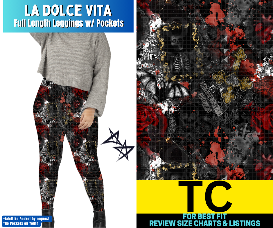La Dolce Vita Full Length Leggings w/ Pockets - Like A Duchess