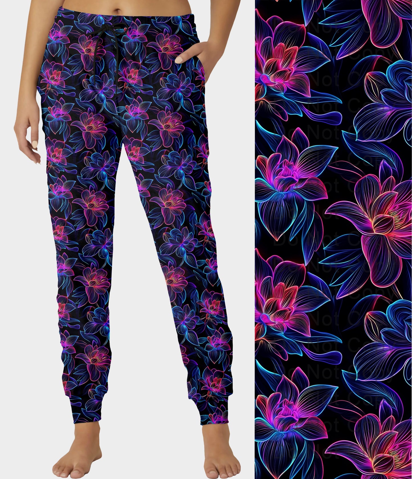 RTS - Luminous Flowers Joggers - Like A Duchess