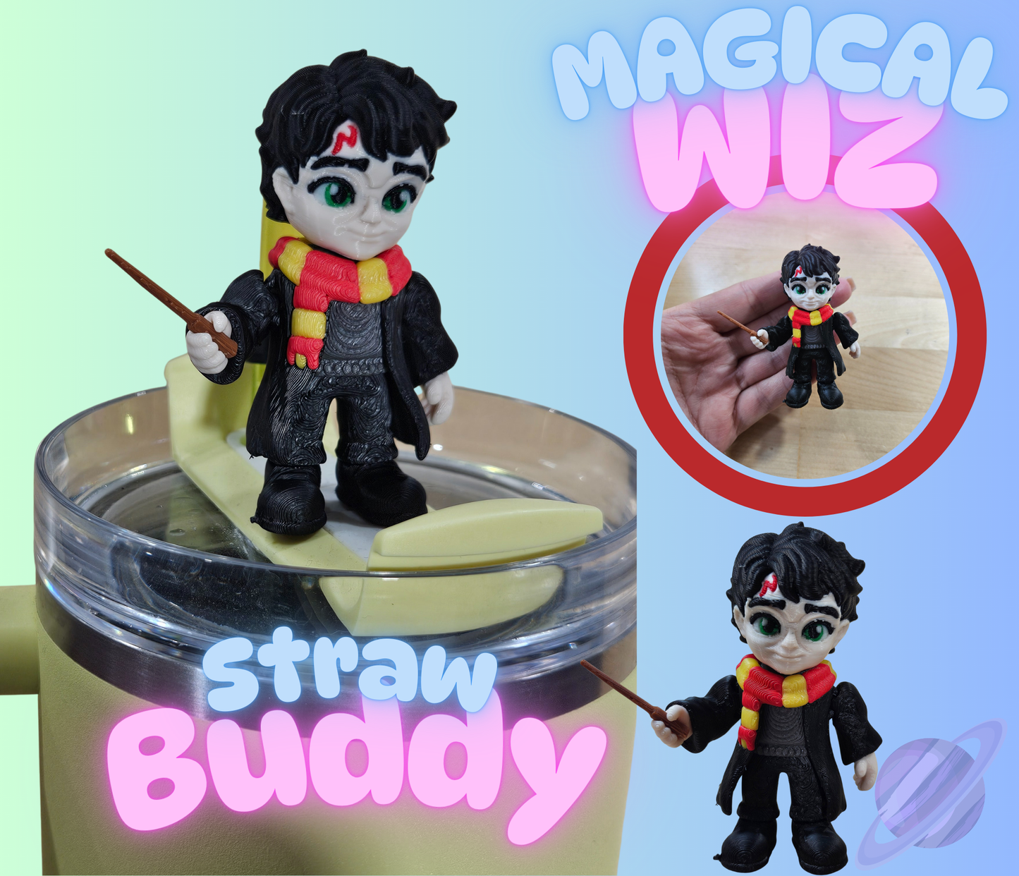 MAGICAL WIZ-3D PRINTED STRAW BUDDY - Like A Duchess