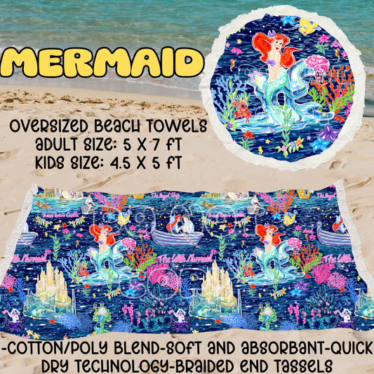 MERMAID-OVERSIZED BEACH TOWEL - Like A Duchess