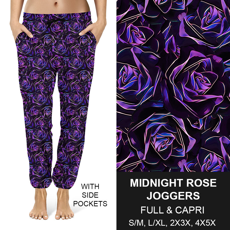 RTS - Midnight Rose Joggers - Like A Duchess