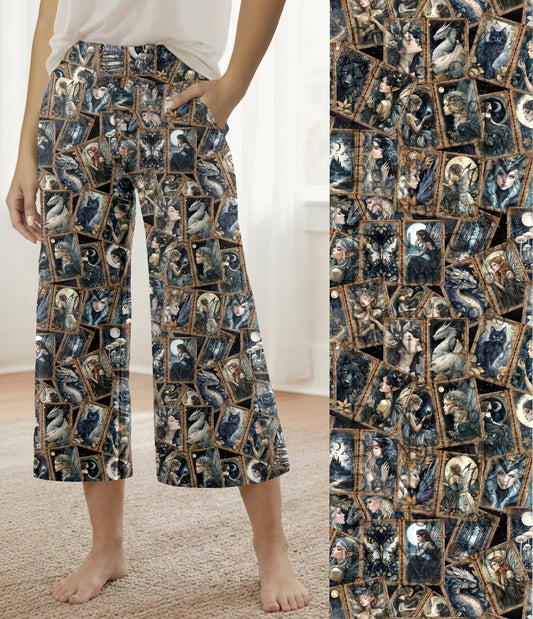 RTS - Midnight Fairy Capri Lounge Pants with Pockets - Like A Duchess