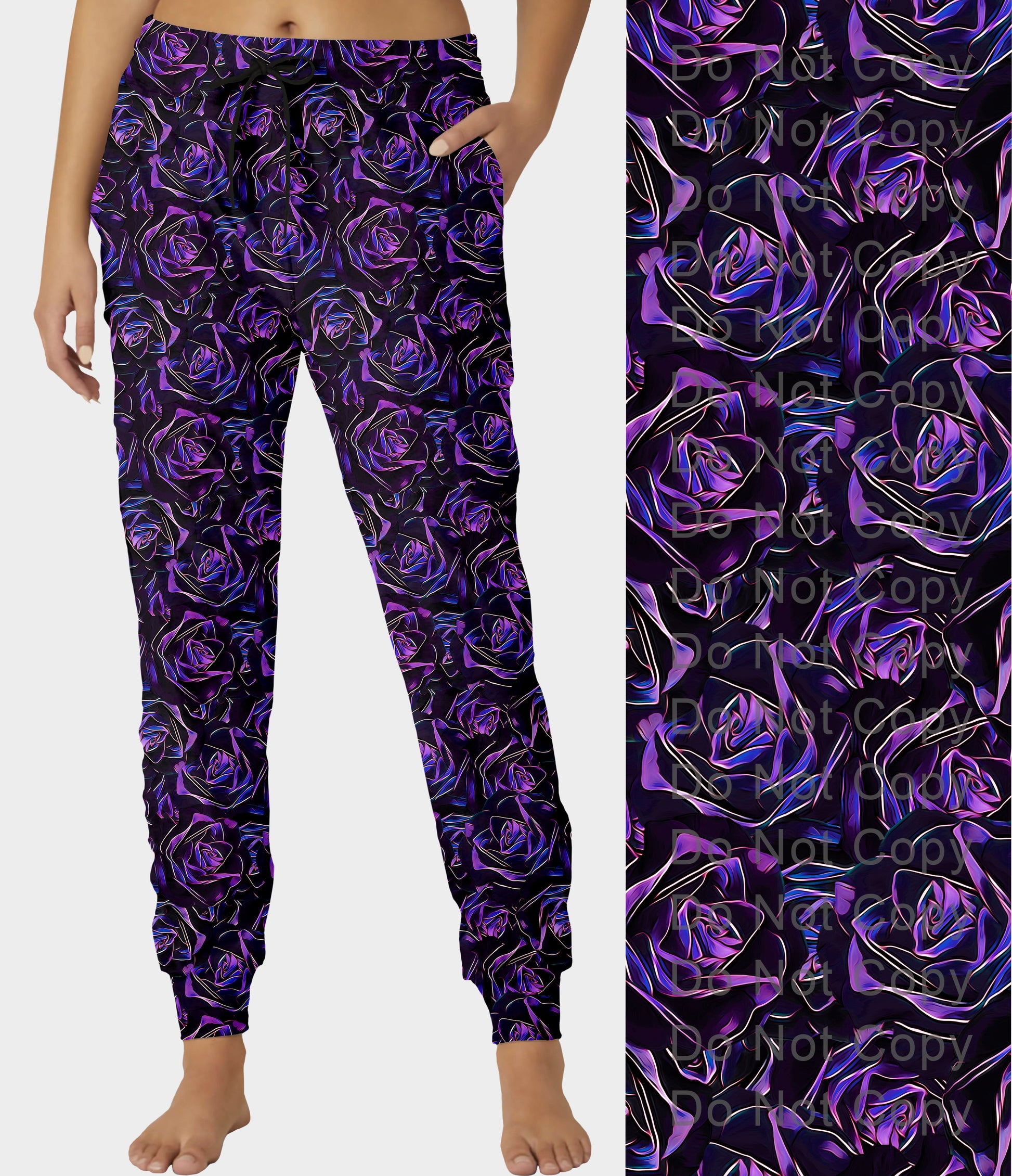 RTS - Midnight Rose Joggers - Like A Duchess