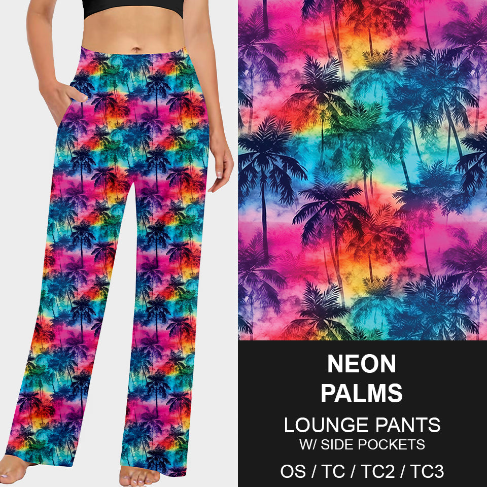 RTS - Neon Palms Lounge Pants - Like A Duchess