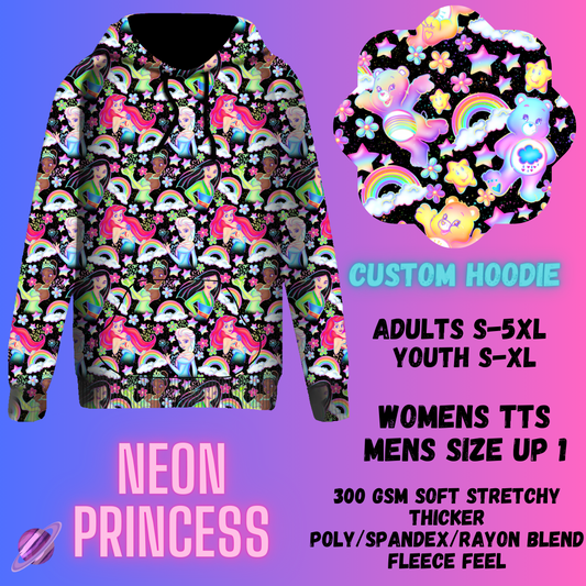 PULLOVER HOODIE RUN 1-NEON PRINCESS - Like A Duchess
