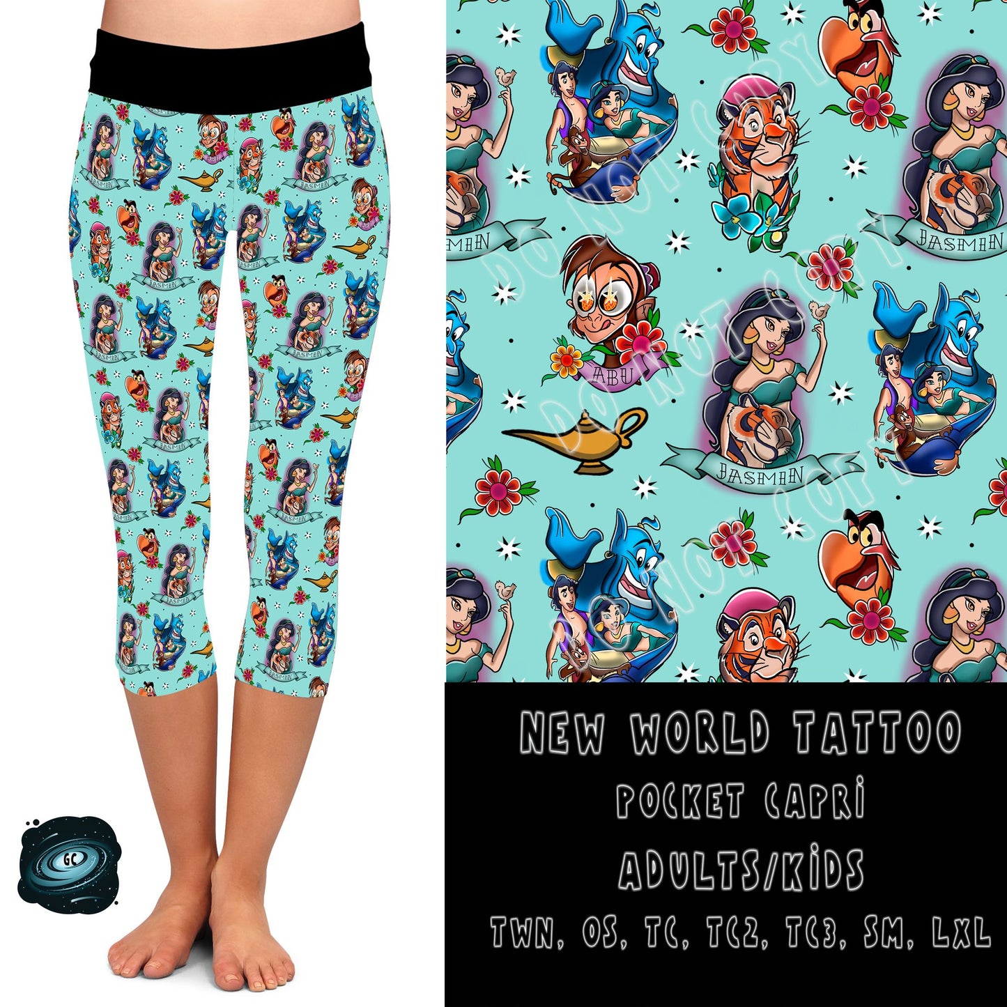 TATTOO RUN- NEW WORLD- POCKET LEGGING/JOGGER - Like A Duchess