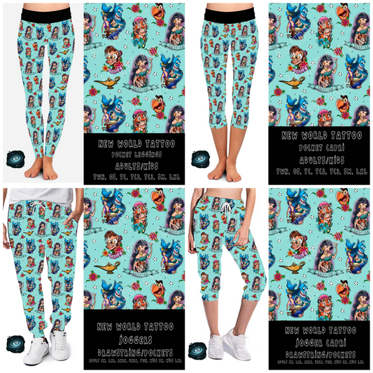 TATTOO RUN- NEW WORLD- POCKET LEGGING/JOGGER - Like A Duchess