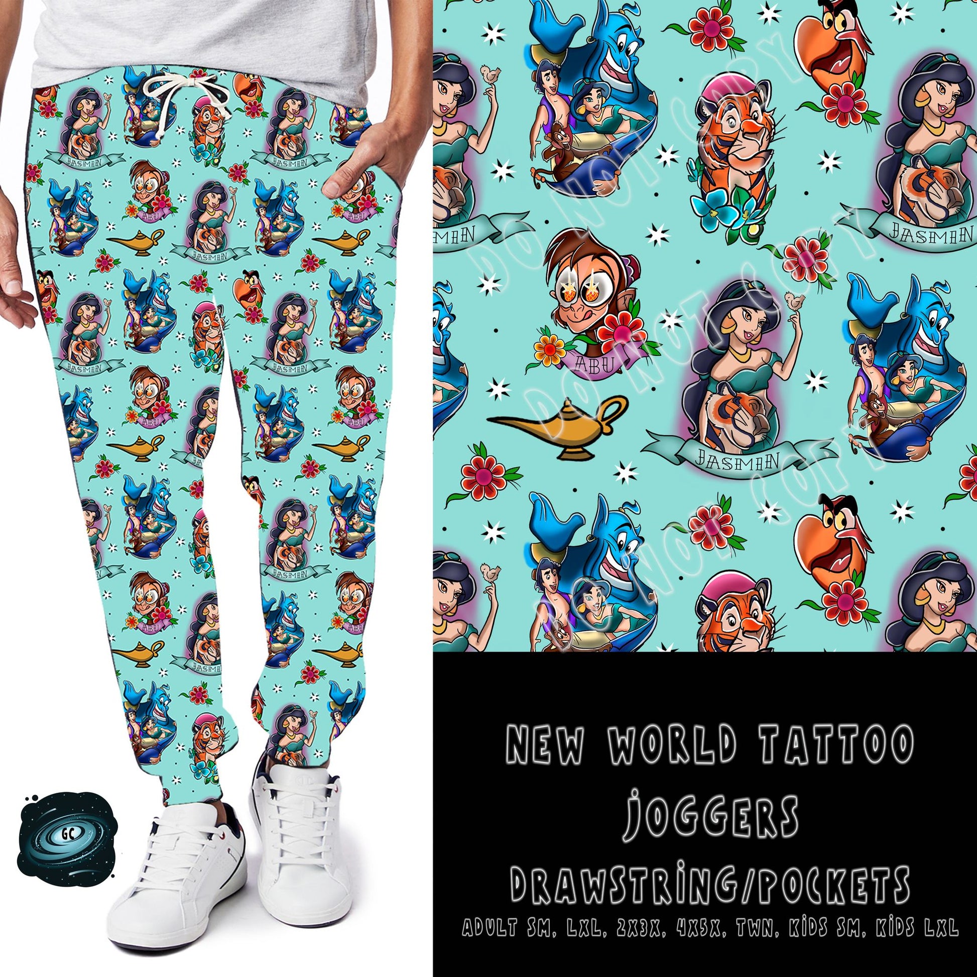 TATTOO RUN- NEW WORLD- POCKET LEGGING/JOGGER - Like A Duchess