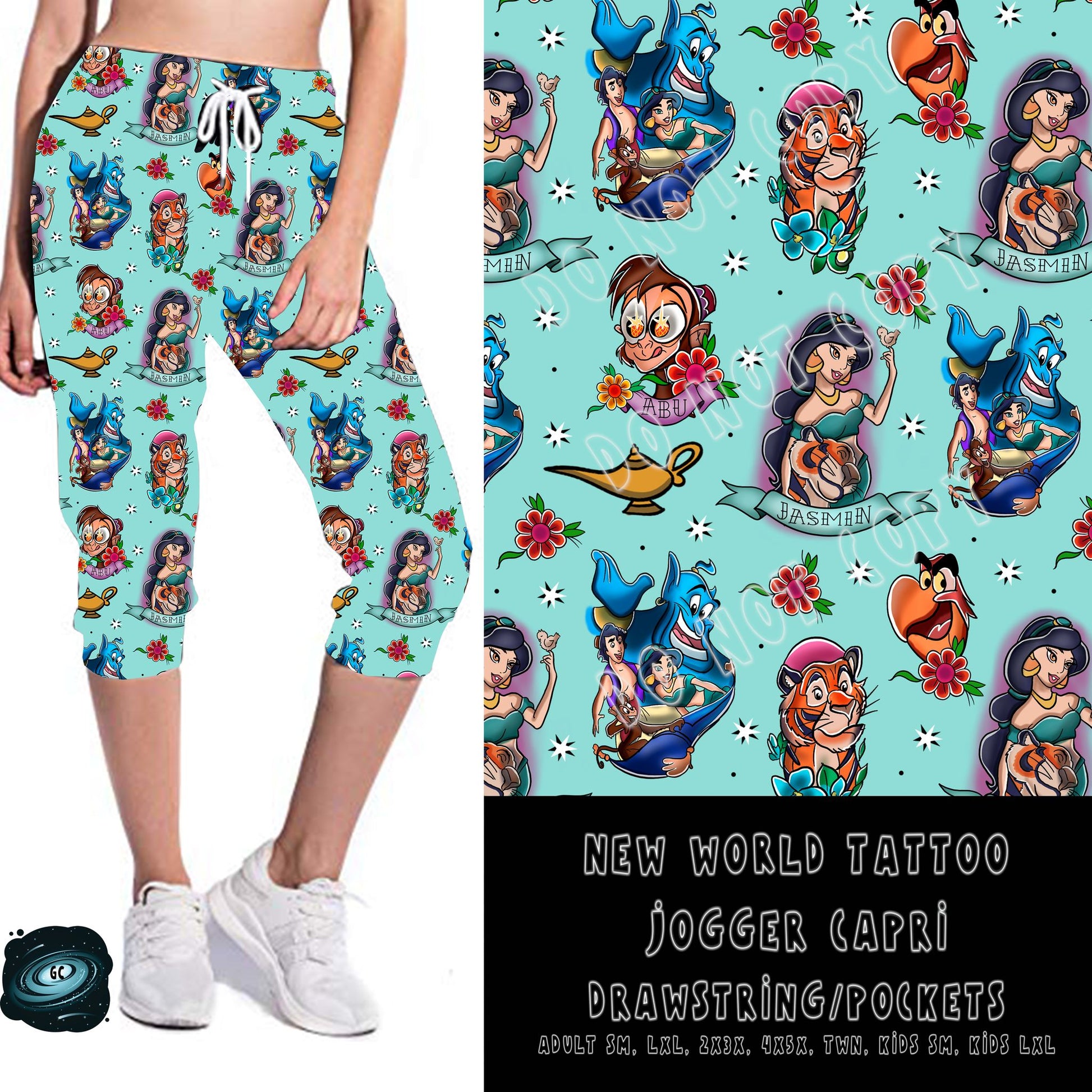TATTOO RUN- NEW WORLD- POCKET LEGGING/JOGGER - Like A Duchess