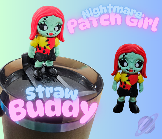 NIGHTMARE PATCH GIRL-3D PRINTED STRAW BUDDY - Like A Duchess