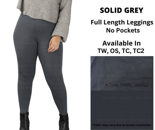 Solid Grey Full Length No Pockets - Like A Duchess