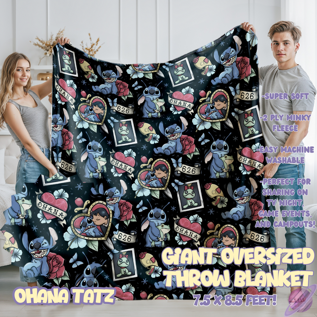 OHANA TATZ- OVERSIZED THROW BLANKET - Like A Duchess