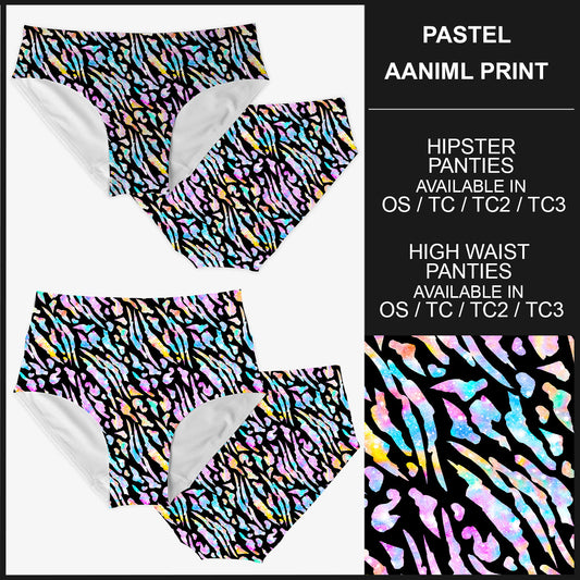 RTS - Pastel Animal Print Panties - Like A Duchess