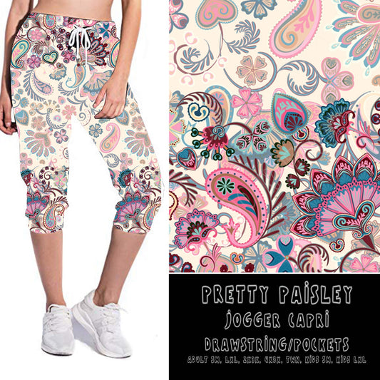 BATCH 67- PRETTY PAISLEY-LEGGINGS/CAPRI/JOGGER/JOGGER CAPRI - Like A Duchess