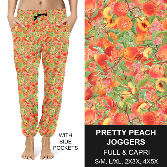 RTS - Pretty Peach Capri Joggers - Like A Duchess