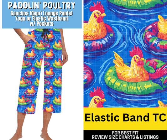 Paddlin' Poultry Capri Gauchos - Like A Duchess