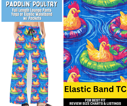 Paddlin' Poultry Full Length Lounge Pants - Like A Duchess