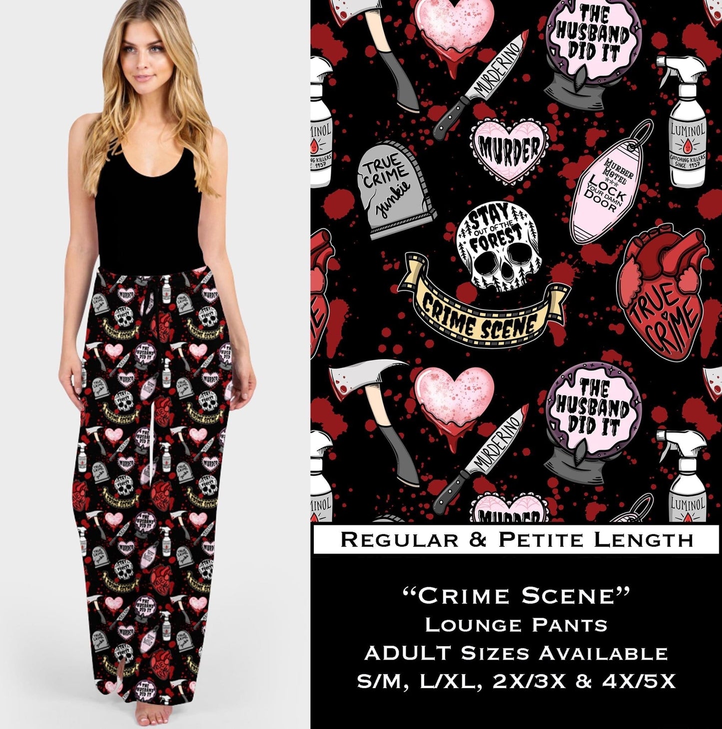 Crime Scene Lounge Pants - Like A Duchess