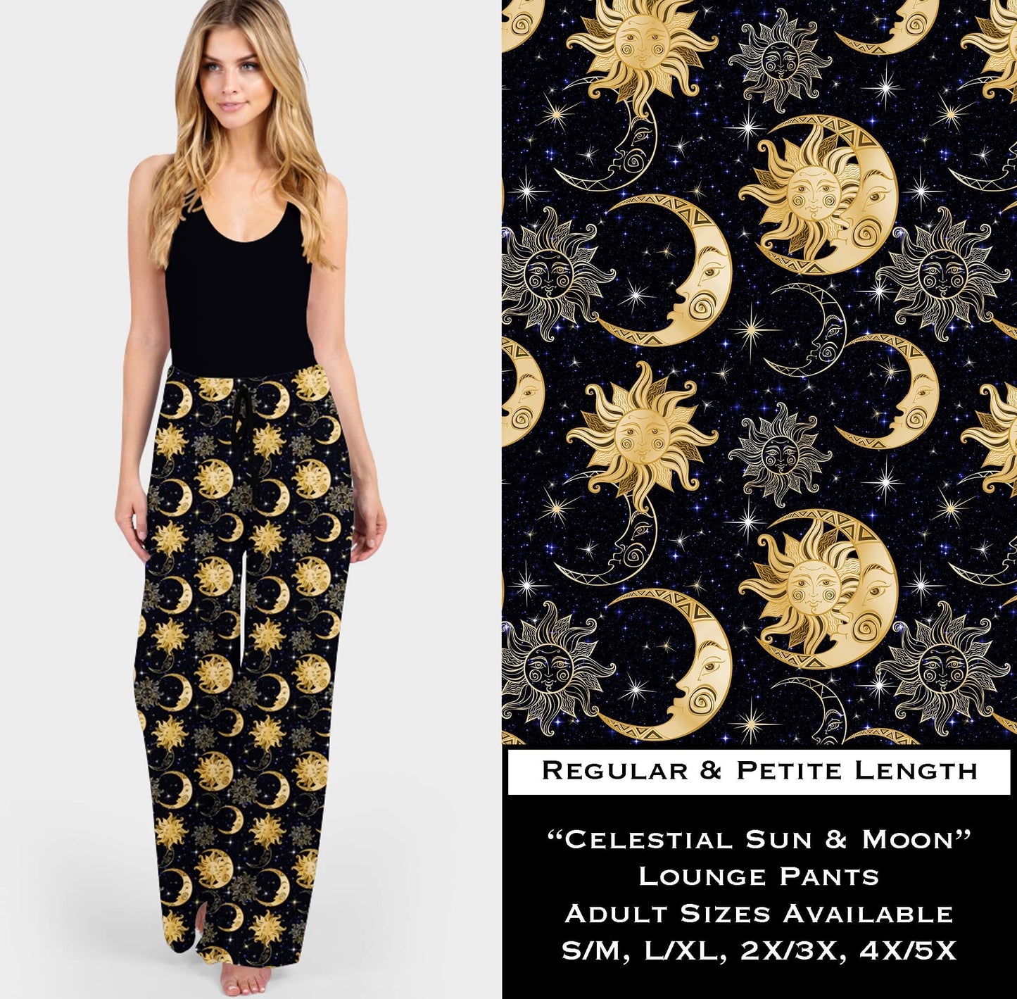 Celestial Sun & Moon Lounge Pants - Like A Duchess