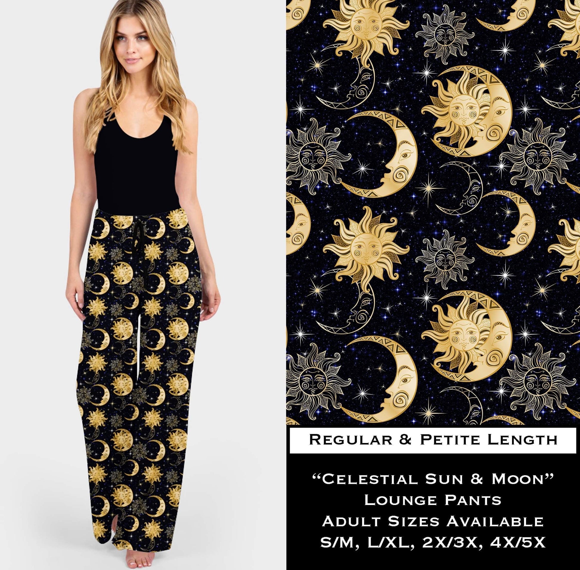 Celestial Sun & Moon Lounge Pants - Like A Duchess