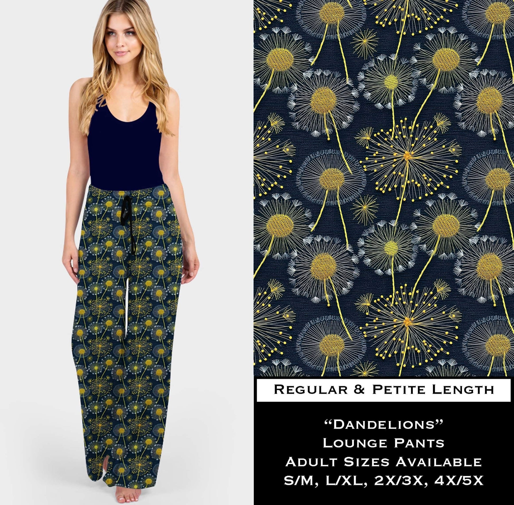 Dandelions Lounge Pants - Like A Duchess