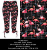 Flamingo Ruched Cuff Capris with Side Pockets