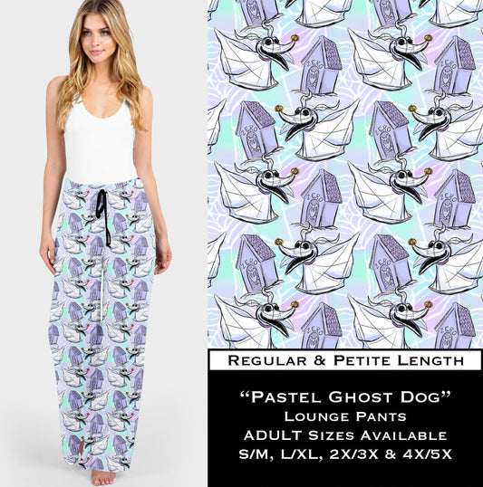Pastel Ghost Dog Lounge Pants - Like A Duchess
