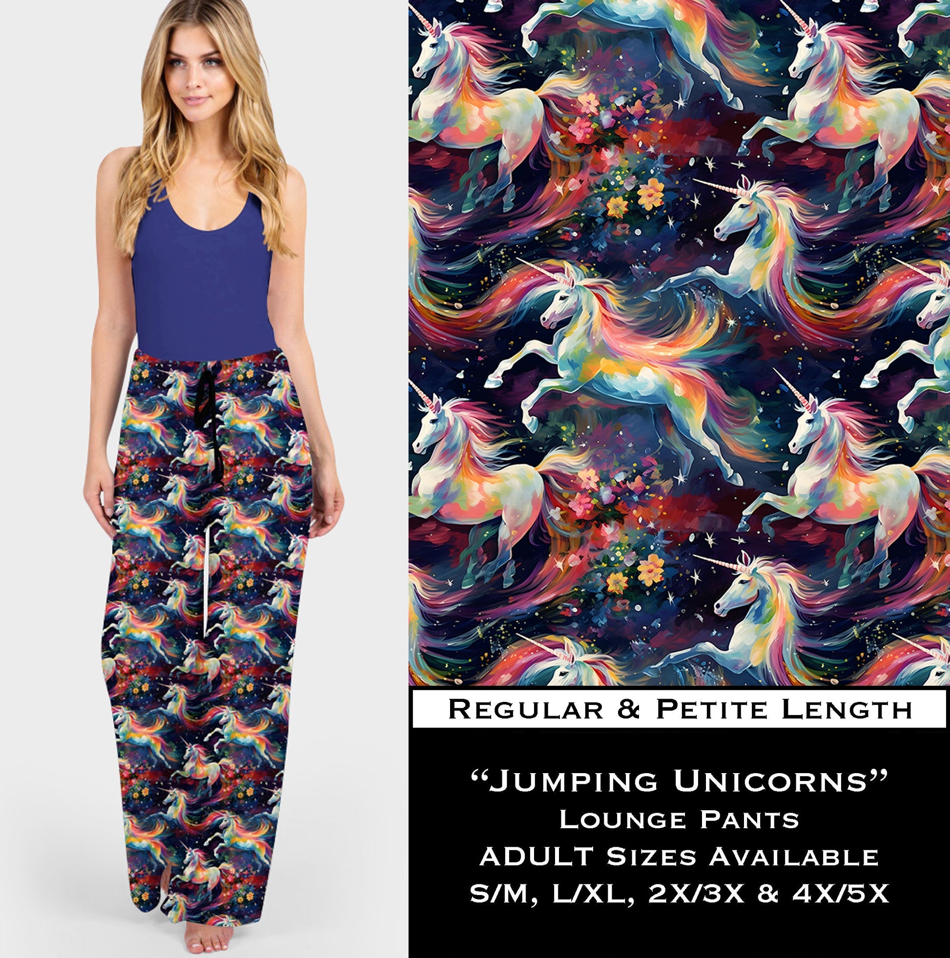 Jumping Unicorns Lounge Pants - Like A Duchess