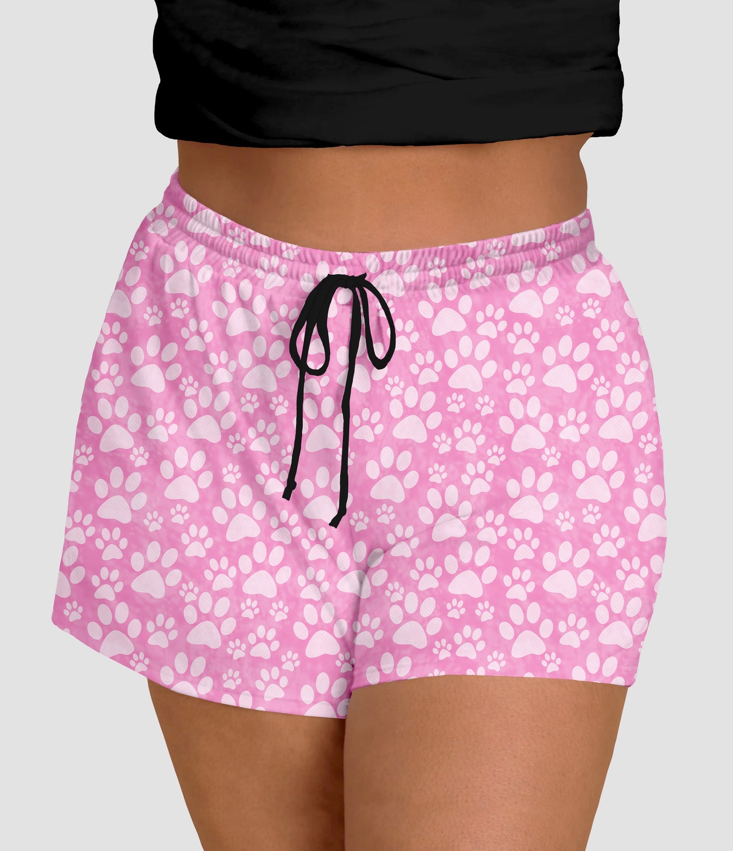RTS - Pink Paws Jogger Shorts - Like A Duchess