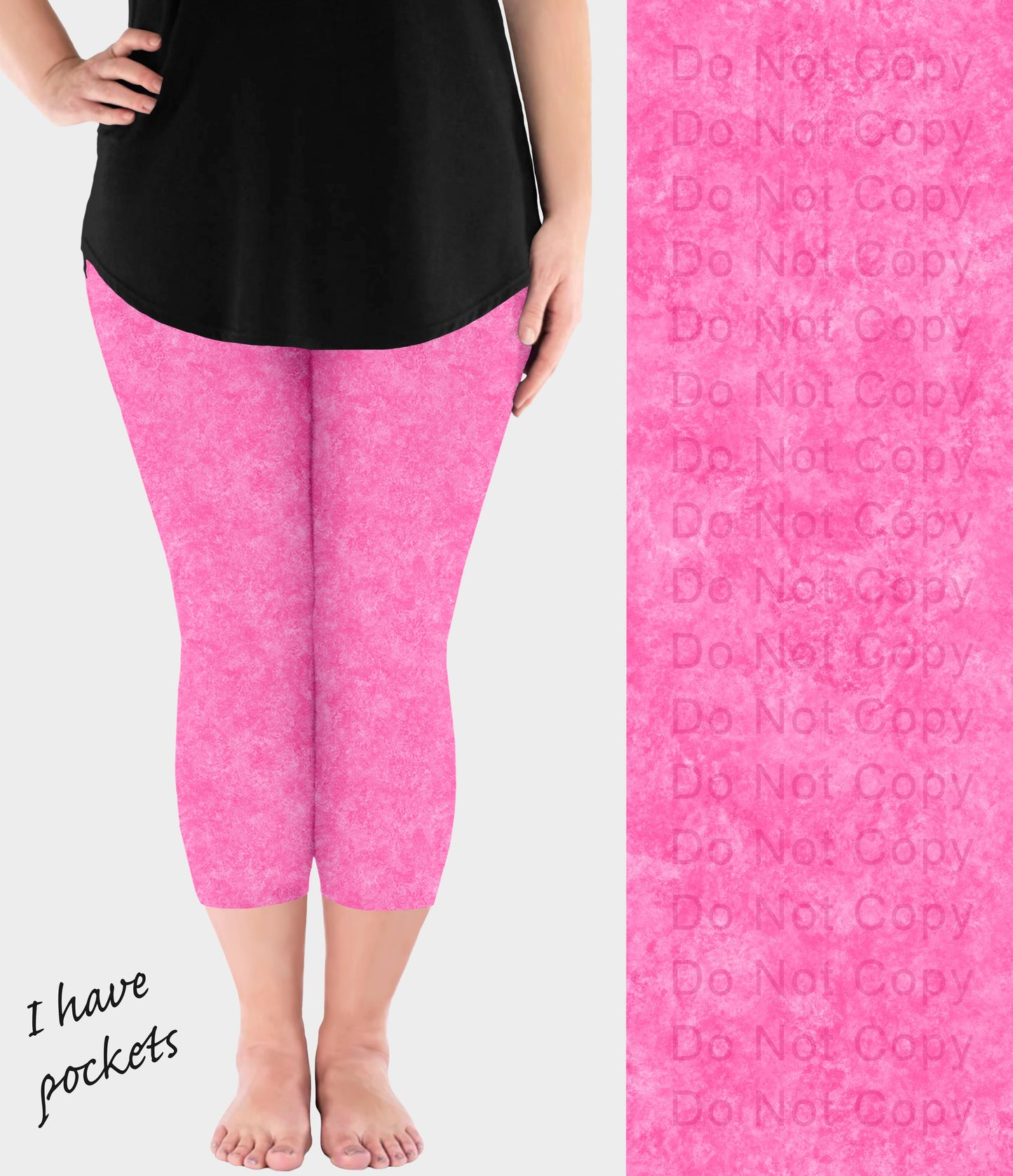 RTS - Pink Fusion Leggings with Pockets